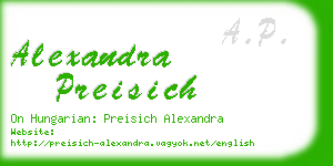 alexandra preisich business card